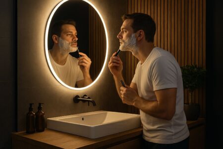 LUSTRO Z PODŚWIETLENIEM led