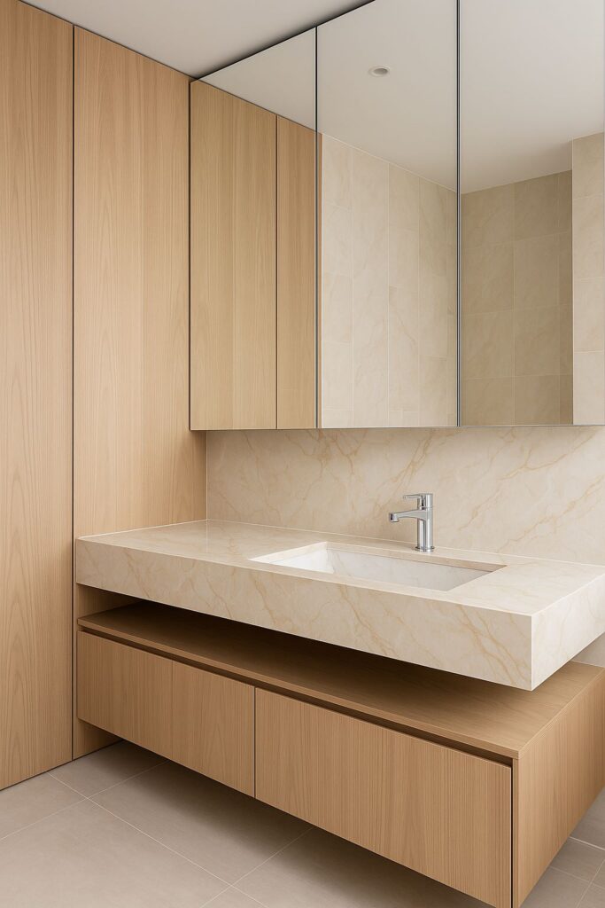 szafki nad umywalkę w małej łazience