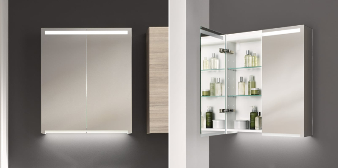 GEBERIT Option 2 drzwiowa szafka z lustrem, oświetleniem 500583001