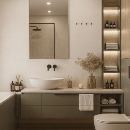 umywalka nablatowa w małej łazience