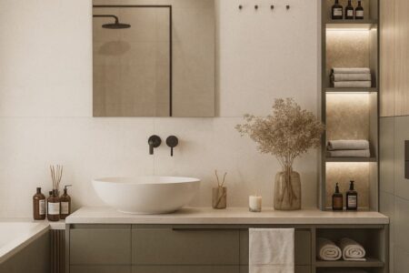 umywalka nablatowa w małej łazience