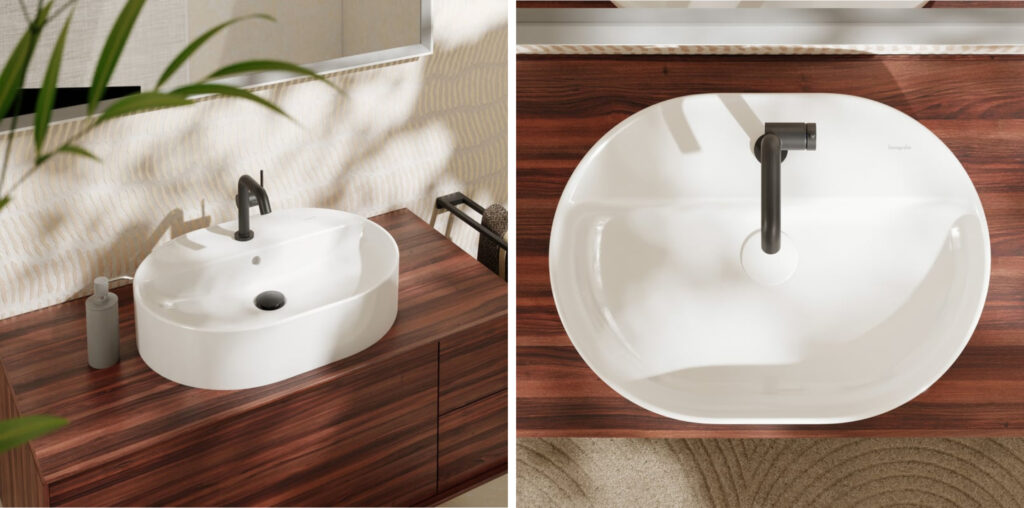HANSGROHE Xuniva U umywalka nablatowa 60 x 45 cm biały 60171450
