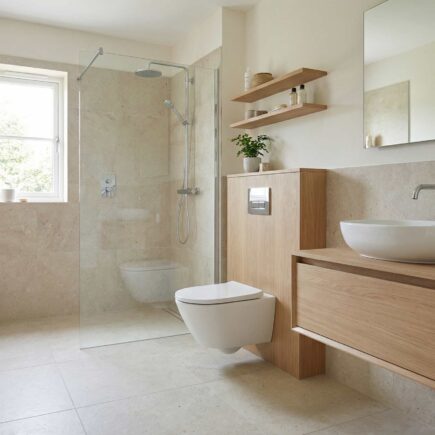 łazienka rodzinna z małą toaleta