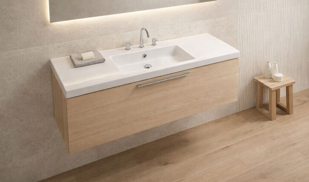 umywalka z blatem ceramicznym