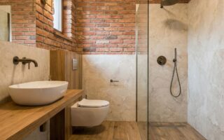 zabudowa stelaża WC w nowoczesnej łazience