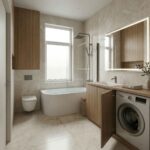 łazienka z pralką jak ją zabudować?