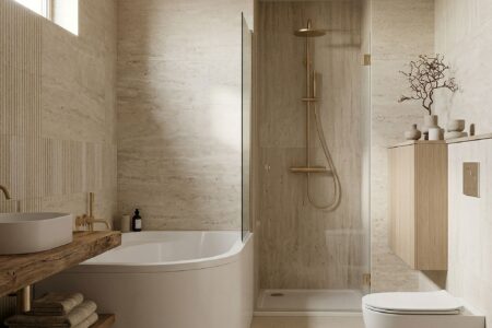 Deszczownica w małej łazience – kiedy projekt musi dopasować się do realnych warunków